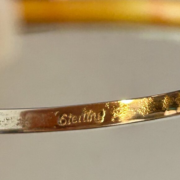 Sterling & Turquoise Inlay Earrings - Colorful, Eye-Catching! - Picture 4 of 4